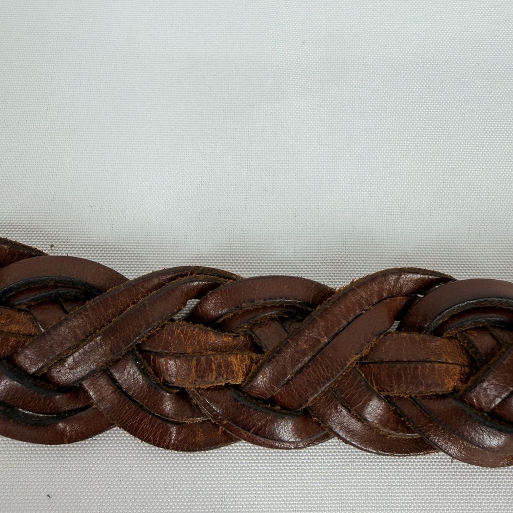 Vintage Coach Women’s Size Large Brown Braided Leather Belt - Picture 11 of 12